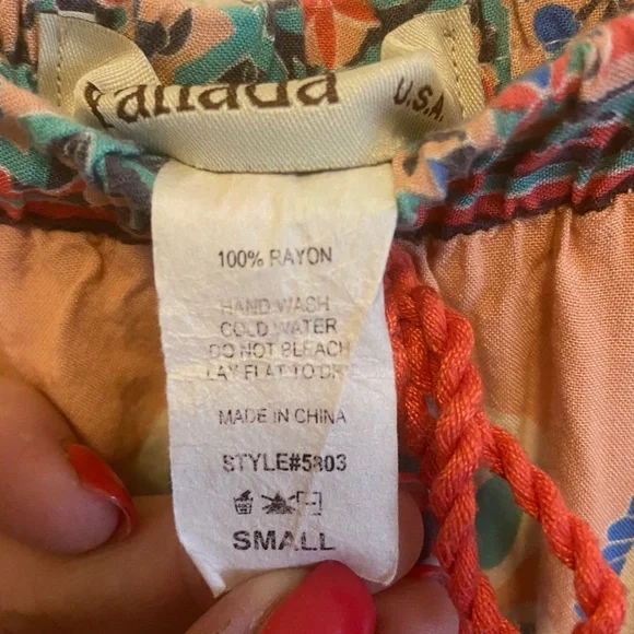 Yahada Multicolor Boho Maxi Skirt - Picture 3 of 5